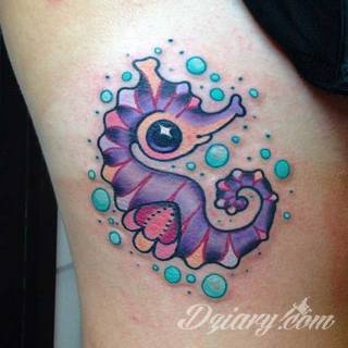 Tatuaże konik morski