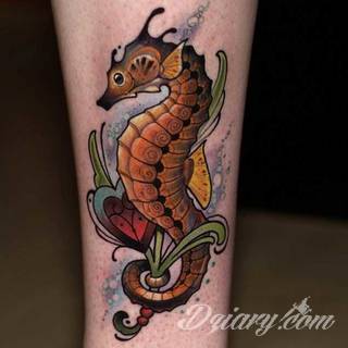 Tatuaże konik morski