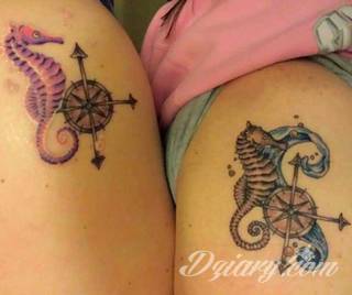 Tatuaże konik morski