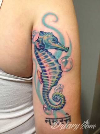 Tatuaże konik morski