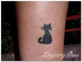 Kocie tatuaże to nie tylko duże projekty sympatycznych milusińskich. Tatuaże z kotami to również małe projekty, które dyskretnie ozdabiają miejsca częściowo zakryte - fragmenty uszy czy obręcz barkową.