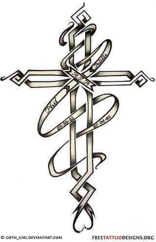 Tatuaże podkreślające nie tylko przywiązanie do religii. Krzyże o różnej formie - od cienkich po potężne; stylizowane na drewno jak i krzyże o metalicznej postaci czasami podkreślone dodatkowym łańcuchem. 