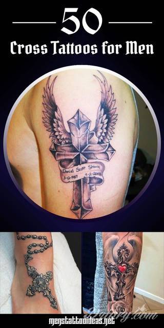 Tatuaże podkreślające nie tylko przywiązanie do religii. Krzyże o różnej formie - od cienkich po potężne; stylizowane na drewno jak i krzyże o metalicznej postaci czasami podkreślone dodatkowym łańcuchem. 