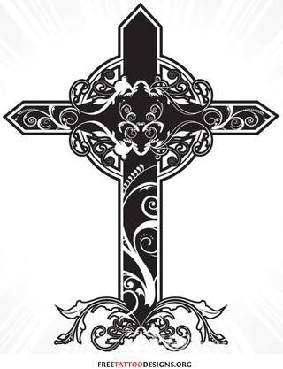 Tatuaże podkreślające nie tylko przywiązanie do religii. Krzyże o różnej formie - od cienkich po potężne; stylizowane na drewno jak i krzyże o metalicznej postaci czasami podkreślone dodatkowym łańcuchem. 