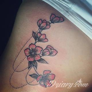 Dwa niewielkie owoce, rozbudowane drzewo zajmujące plecy a może płacząca kolorami wiśnia na łopatce? Każdy z motywów graficznych kwiatu wiśni ma swoją własną specyfikę, którą dopasować można do odbiorcy. 