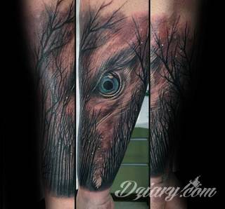 Tatuaże leśne (las)