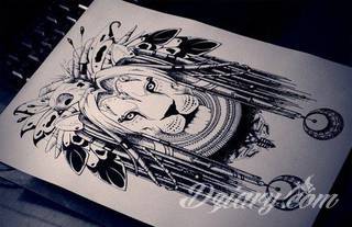 Prosta kreska, ale i skomplikowana grafika zadziwiająca ilością szczegółów - warianty tatuaży z lwem to szczególnie dużo opcji. Łączy je jedno - płynący z grafiki niepokój i dynamika ruchu. 