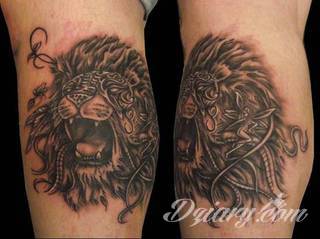 Prosta kreska, ale i skomplikowana grafika zadziwiająca ilością szczegółów - warianty tatuaży z lwem to szczególnie dużo opcji. Łączy je jedno - płynący z grafiki niepokój i dynamika ruchu. 