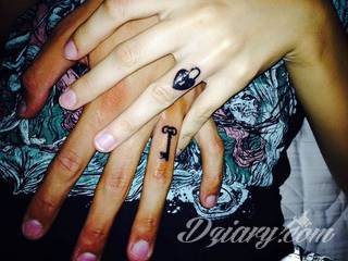 Skromne w formie tatuaże minimalistyczne ograniczające się do niewielkich kształtów i oparte na jednym kolorze. Doskonałe dla osób pragnących w niewielki sposób symbolizować konkretny przekaz. 