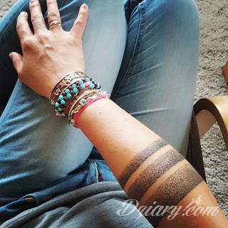 Skromne w formie tatuaże minimalistyczne ograniczające się do niewielkich kształtów i oparte na jednym kolorze. Doskonałe dla osób pragnących w niewielki sposób symbolizować konkretny przekaz. 