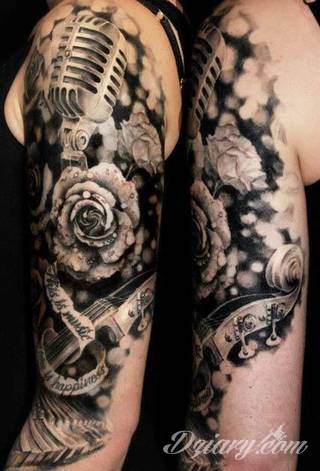 Tatuaże dla miłośników dźwięków w każdej postaci. Klucze wiolinowe, nuty w fantazyjnych kształtach, ale również słynne cytaty z najpopularniejszych utworów. Ciekawym wariantem są motywy słuchawek podkreślających związek z muzyką. 