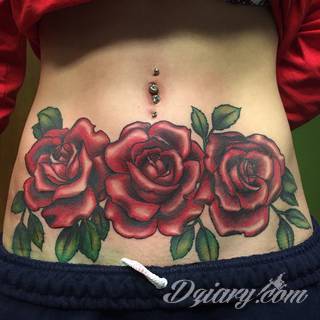 Tatuaże na brzuchu to ogromne możliwości ekspresji własnego ja; grafiki dopasowane do konkretnego kształtu - naturalistyczne obrazy jak i fantazje związane z tajemniczym ludzkim wnętrzem. 