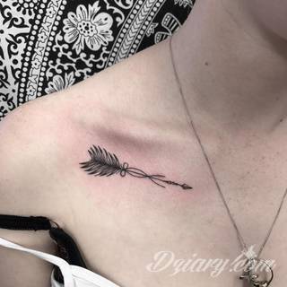 Obojczyk stanowi niezwykle intrygujące miejsce na niebanalny tatuaż. Jego konstrukcja daje ciekawy szkielet do smukłej formy, a ulokowanie na ciele - nieograniczone możliwości kreacji graficznej. 