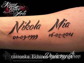 Cytaty oraz własne słowa przypominające o tym co ważne; tatuaże w formie napisów dają ogromne możliwości zastosowania - od łopatek po litery na wnętrzu ramienia. Modele o szczególnej uniwersalności dzięki różnym czcionkom. 