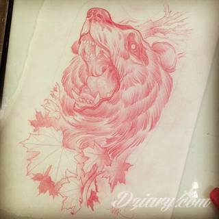 Tatuaże niedźwiedzie to wzory z prostym przekazem - groźne zwierzęta nadają ciały wyraźnej drapieżności. Grafiki z niedźwiedziem świetnie sprawdzają się przede wszystkim na męskich, silnych ramionach.