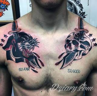 Oldchoolowe tatuaże to prawdziwa stara szkoła zdobień. Sięgają do wzorców amerykańskich. Linie są grube, mocne, wyraziste. Tatuaże tradycyjne znacząco różnią się w efekcie od standardowych rysunków na ciele - to opcja dla odważnych. 