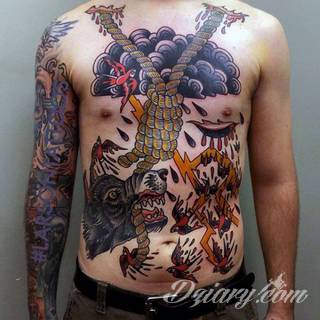 Oldchoolowe tatuaże to prawdziwa stara szkoła zdobień. Sięgają do wzorców amerykańskich. Linie są grube, mocne, wyraziste. Tatuaże tradycyjne znacząco różnią się w efekcie od standardowych rysunków na ciele - to opcja dla odważnych. 