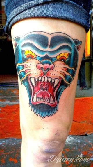 Groźne, ale i uśpione. Leżące, ale i szykujące się do dynamicznego skoku. Tatuaże z panterami podkreślają oryginalne cechy tych zwierząt. Pantery to zarówno drapieżność jak i cierpliwość i równowaga - widać to na tatuażach. 