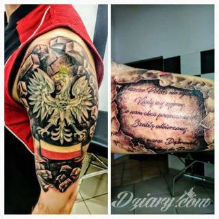 Modne tatuaże patriotyczne nawiązujące do chlubnej historii, wydarzeń z przeszłości czy podkreślające siłę i potencjał Polski. Nowoczesna forma podkreślenia swojego niesłabnącego patriotyzmu - coraz lepiej dostosowana formatami do obu płci. 