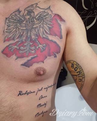 Modne tatuaże patriotyczne nawiązujące do chlubnej historii, wydarzeń z przeszłości czy podkreślające siłę i potencjał Polski. Nowoczesna forma podkreślenia swojego niesłabnącego patriotyzmu - coraz lepiej dostosowana formatami do obu płci. 