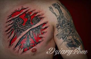 Modne tatuaże patriotyczne nawiązujące do chlubnej historii, wydarzeń z przeszłości czy podkreślające siłę i potencjał Polski. Nowoczesna forma podkreślenia swojego niesłabnącego patriotyzmu - coraz lepiej dostosowana formatami do obu płci. 