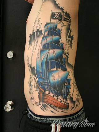 Dzikość tatuaży nawiązujących do tradycji pirackich od lat cieszy się niesłabnącą popularnością. Rysunki z piratami to motywy jednorękich bandytów, haków zamiast dłoni czy przepasek zasłaniających jedno oko. Zawsze są groźne, zawsze zastanawiające i zawsze ciekawe pod względem grafiki. 