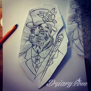 Tatuaże z psami to podkreślenie swojego przywiązania do danej rasy ;psie grafiki na skórze są zazwyczaj lekkie, nieco humorystyczne i okraszone często imieniem ulubionego zwierzęcia z przeszłości. W efekcie tatuaże z psami mogą stanowić idealną pamiątkę na lata. 