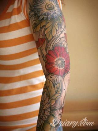 Niesamowite w swojej formie tatuaże-rękawy zajmują cała powierzchnię ramiona i przedramiona. Tworzą jednolitą zdobiącą ciało całość. Taki graficzny rękaw na skórze to tatuaż szczególnie ciekawy w przypadku aktywnych, silnych mężczyzn. 