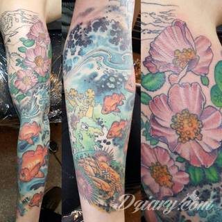 Niesamowite w swojej formie tatuaże-rękawy zajmują cała powierzchnię ramiona i przedramiona. Tworzą jednolitą zdobiącą ciało całość. Taki graficzny rękaw na skórze to tatuaż szczególnie ciekawy w przypadku aktywnych, silnych mężczyzn. 