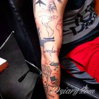 Niesamowite w swojej formie tatuaże-rękawy zajmują cała powierzchnię ramiona i przedramiona. Tworzą jednolitą zdobiącą ciało całość. Taki graficzny rękaw na skórze to tatuaż szczególnie ciekawy w przypadku aktywnych, silnych mężczyzn. 