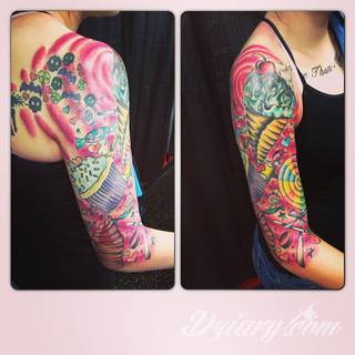 Niesamowite w swojej formie tatuaże-rękawy zajmują cała powierzchnię ramiona i przedramiona. Tworzą jednolitą zdobiącą ciało całość. Taki graficzny rękaw na skórze to tatuaż szczególnie ciekawy w przypadku aktywnych, silnych mężczyzn. 