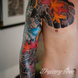 Niesamowite w swojej formie tatuaże-rękawy zajmują cała powierzchnię ramiona i przedramiona. Tworzą jednolitą zdobiącą ciało całość. Taki graficzny rękaw na skórze to tatuaż szczególnie ciekawy w przypadku aktywnych, silnych mężczyzn. 