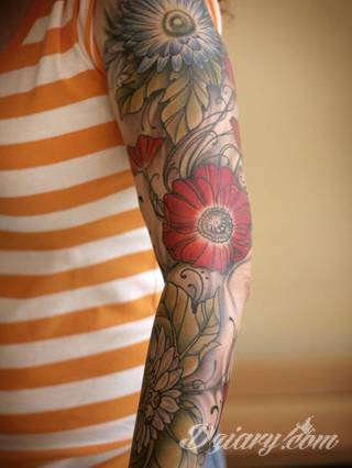 Niesamowite w swojej formie tatuaże-rękawy zajmują cała powierzchnię ramiona i przedramiona. Tworzą jednolitą zdobiącą ciało całość. Taki graficzny rękaw na skórze to tatuaż szczególnie ciekawy w przypadku aktywnych, silnych mężczyzn. 