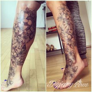 Niesamowite w swojej formie tatuaże-rękawy zajmują cała powierzchnię ramiona i przedramiona. Tworzą jednolitą zdobiącą ciało całość. Taki graficzny rękaw na skórze to tatuaż szczególnie ciekawy w przypadku aktywnych, silnych mężczyzn. 