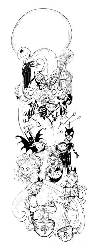 Niesamowite w swojej formie tatuaże-rękawy zajmują cała powierzchnię ramiona i przedramiona. Tworzą jednolitą zdobiącą ciało całość. Taki graficzny rękaw na skórze to tatuaż szczególnie ciekawy w przypadku aktywnych, silnych mężczyzn. 