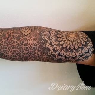 Niesamowite w swojej formie tatuaże-rękawy zajmują cała powierzchnię ramiona i przedramiona. Tworzą jednolitą zdobiącą ciało całość. Taki graficzny rękaw na skórze to tatuaż szczególnie ciekawy w przypadku aktywnych, silnych mężczyzn. 