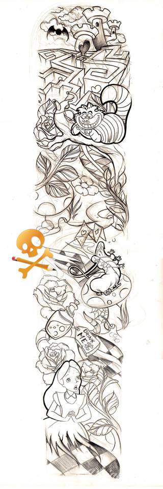 Niesamowite w swojej formie tatuaże-rękawy zajmują cała powierzchnię ramiona i przedramiona. Tworzą jednolitą zdobiącą ciało całość. Taki graficzny rękaw na skórze to tatuaż szczególnie ciekawy w przypadku aktywnych, silnych mężczyzn. 