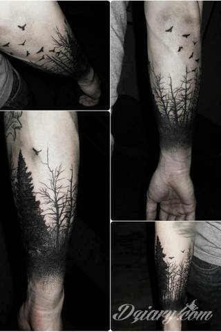 Niesamowite w swojej formie tatuaże-rękawy zajmują cała powierzchnię ramiona i przedramiona. Tworzą jednolitą zdobiącą ciało całość. Taki graficzny rękaw na skórze to tatuaż szczególnie ciekawy w przypadku aktywnych, silnych mężczyzn. 