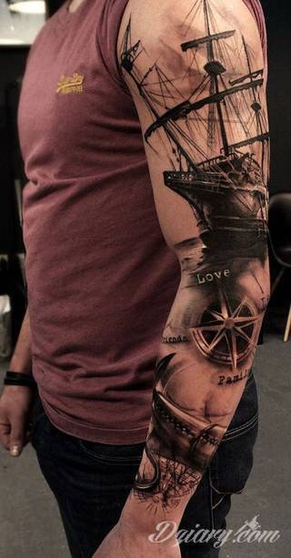 Niesamowite w swojej formie tatuaże-rękawy zajmują cała powierzchnię ramiona i przedramiona. Tworzą jednolitą zdobiącą ciało całość. Taki graficzny rękaw na skórze to tatuaż szczególnie ciekawy w przypadku aktywnych, silnych mężczyzn. 