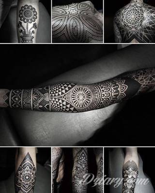 Niesamowite w swojej formie tatuaże-rękawy zajmują cała powierzchnię ramiona i przedramiona. Tworzą jednolitą zdobiącą ciało całość. Taki graficzny rękaw na skórze to tatuaż szczególnie ciekawy w przypadku aktywnych, silnych mężczyzn. 