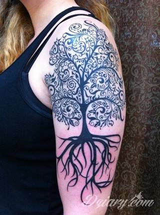 Niesamowite w swojej formie tatuaże-rękawy zajmują cała powierzchnię ramiona i przedramiona. Tworzą jednolitą zdobiącą ciało całość. Taki graficzny rękaw na skórze to tatuaż szczególnie ciekawy w przypadku aktywnych, silnych mężczyzn. 