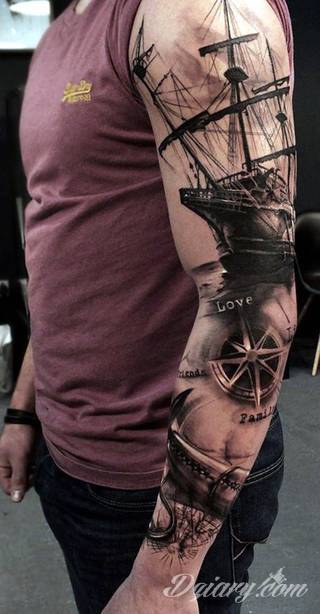 Niesamowite w swojej formie tatuaże-rękawy zajmują cała powierzchnię ramiona i przedramiona. Tworzą jednolitą zdobiącą ciało całość. Taki graficzny rękaw na skórze to tatuaż szczególnie ciekawy w przypadku aktywnych, silnych mężczyzn. 