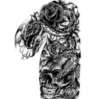 Niesamowite w swojej formie tatuaże-rękawy zajmują cała powierzchnię ramiona i przedramiona. Tworzą jednolitą zdobiącą ciało całość. Taki graficzny rękaw na skórze to tatuaż szczególnie ciekawy w przypadku aktywnych, silnych mężczyzn. 