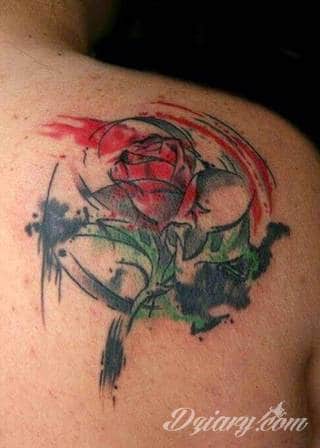 Jeden z najpopularniejszych formatów graficznych na tatuaże. Róża, kwiat o wyjątkowej symbolice, to grafika o szczególnej kolorystyce na ciele. Królowa kwiatów - za którą uważana jest róża - to ciekawie skomponowane wymiary rysunków: niewielkie jak i komponowane np. z czaszką. 