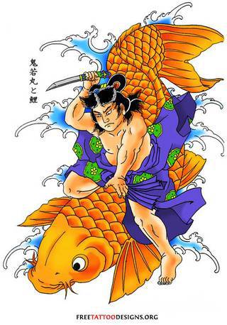 Tatuaże z rybą koi to symbolika dążenia - wytrwałego kierowania się w określoną stronę za wszelką cenę i niezależnie od okoliczności. Rysunki z rybą Koi to jednak również ogromna mnogość barw; tworzony w ten sposób karp staje się prawdziwie fantazyjną grafiką na ciele. 