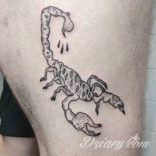 Tatuaże ze skorpionami są drapieżne, groźne, wizualnie niepokojące. Podkreślają mocne, męskie ciało, choć coraz chętniej z motywów skropiona korzystają również kobiety. Tatuaże zwracają uwagę bogatą kolekcją motywów - skorpion przybiera na nich różnorodną formę. 