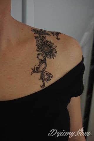Imponujące żółtą kolorystyką tatuaże o wzorze słonecznika świetnie nadają się dla osób pragnących podkreślić swój związek z naturą. Charakterystyczne barwy słoneczników doskonale akcentują zarówno blade jak i naturalnie opalone ciało - zaprojektowane są głównie z myślą o kobietach. 
