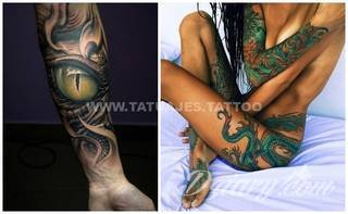 Smok na skórze to od lat jeden z najpopularniejszych wzorów tatuaży. Grafiki stają się mini-dziełami sztuki. Tatuaże ze smokami są pełne detali - zarówno cienkiej kreski, jak i wielu zastosowanych kolorów. Tego rodzaju grafiki sprawdzają się przede wszystkim w opcji wielkoformatowej. 