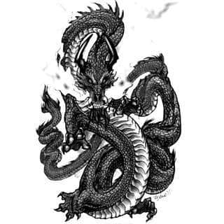 Smok na skórze to od lat jeden z najpopularniejszych wzorów tatuaży. Grafiki stają się mini-dziełami sztuki. Tatuaże ze smokami są pełne detali - zarówno cienkiej kreski, jak i wielu zastosowanych kolorów. Tego rodzaju grafiki sprawdzają się przede wszystkim w opcji wielkoformatowej. 