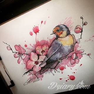 Akwarelowe tatuaże watercolor stanowią intrygujące połączenie unikatowych wzorów i rozbudowanej kolorystyki. Kreska jest w nich rozmyta; tworzą intrygujący efekt graficzny farby swobodnie przelewanej na skórze. 